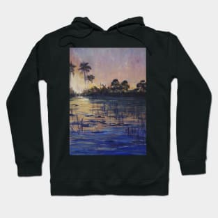 African sunset - Oil Hoodie